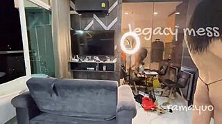 Can This Tall Ladyboy Handle Big Cock Fucking Both Ways?