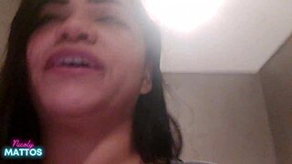 Security guard spots me, makes me suck his big black cock, cums in my pussy in the bathroom