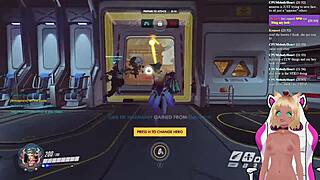 Vtuber Lewdneko spanked in Overwatch game?