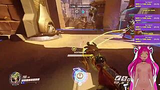 Vtuber Lewdneko spanked in Overwatch game?