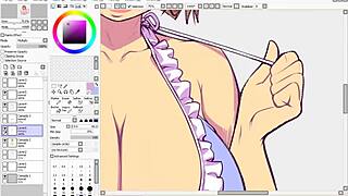 Hentai speed drawing - part 3 - flats & shading