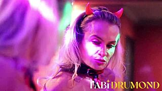 Diabinha MILF Fucks Hard on Pole Dance!