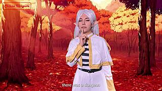 Petite Elf Frieren Recruits Warrior For Dirty Sword Sex In Cosplay