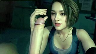 yo, check jill valentine cosplay handjob in uncensored hentai ai style 😍