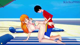 nami and vivi fuck luffy