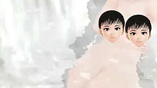 leo the anime girl tries a mixed bath in a secluded hot spring without a towel