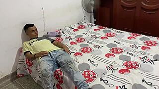 i interrupted my cousin's rest because i'm horny and want wild sex