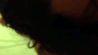 back in the day, anna maria gave her hubby a retro blowjob in their home.