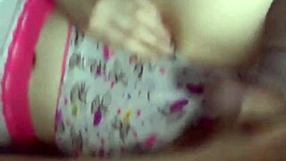 Young Russian girl teases herself before wild cock action