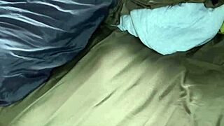 Sexy guy in panties unloads a huge jizz shot after intense action.