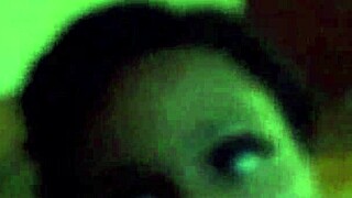 the ebony girl eagerly sucks the big black dick