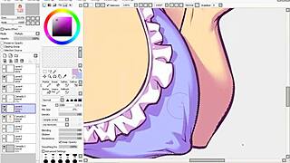 Hentai speed drawing - part 3 - flats & shading