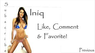 The European babe says, 'Watch me strip and rip my clothes.'