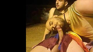 Amateurs Sucking Cock In Public During Seville Pride Outdoor Gay Sex