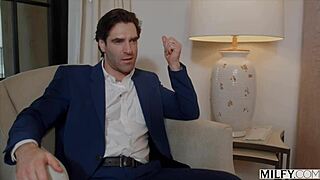 Naughty Serenity Bangs Young Stud as Hubby Watches in Shock.