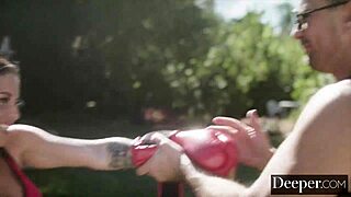 Deeper! Kissa Sins Takes a Rough Black Cock Beyond Just a Workout in Kinky Action!