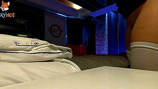 Boyfriend fucks me intensely in hotel bedroom