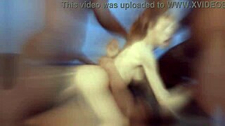 brutally deepthroating chloe in extreme group action