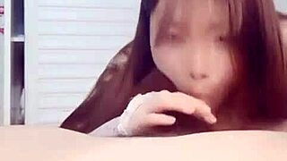 Hey, check this cute student babe from Vietnam in hot action