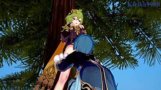 i fucked shenhe, collei, xingqiu in genshin hentai