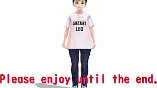 leo the anime girl tries a mixed bath in a secluded hot spring without a towel