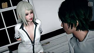 My bully with a huge cock becomes my intense lover in this game