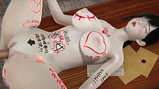 this 3d cartoon babe gets filled up in steamy hentai