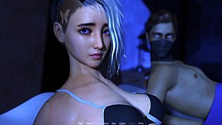 Handjob evolves into deepthroat blowjob with cum in mouth of breast friend 😏