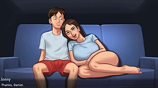 Hey there, step sis Jenny wanted a wild fuck after our date in Summertime Saga