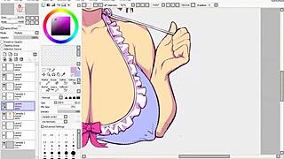 Hentai speed drawing - part 3 - flats & shading