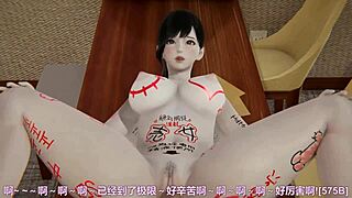 this 3d cartoon babe gets filled up in steamy hentai