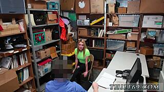 old granny fucks teen at office!