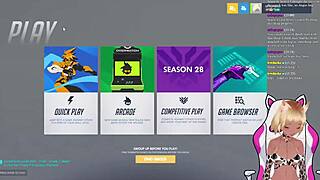 Vtuber Lewdneko spanked in Overwatch game?