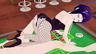 Mitsuki Bakugo and Kyoka Jiro have bunny girl sex with Izuku Midoriya.
