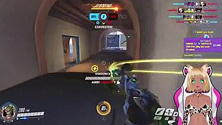 Vtuber Lewdneko spanked in Overwatch game?