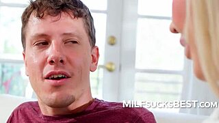 blonde bimbo step mom controls mood with mouth - brianna dymond