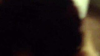 back in the day, anna maria gave her hubby a retro blowjob in their home.