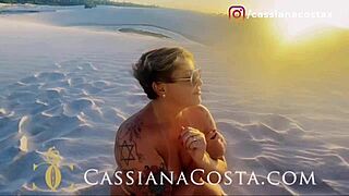 Milf Delivers Footjob on Big Ass