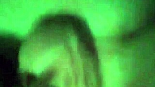 girl rides cock with dildo