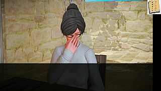 in my new family, the old hentai characters explore small tits and erotic scenes