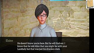 in my new family, the old hentai characters explore small tits and erotic scenes