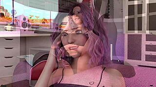 In Freshwomen part 6 gameplay, the big-titted whore sucks, gets assfucked, and receives a cumshot outdoors.