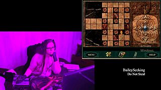 Blackmoor Manor Play Through Part 7 With Brunette's Big Natural Tits Naked