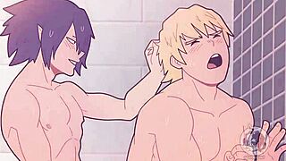 Tuši v telovadnici, strmim na ogromen kurac pošast! 😍