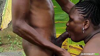 big black african fucks outdoors!