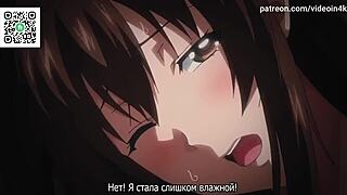 Upscaled hentai animation in high definition at 60 fps