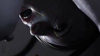 hot guest with wings bangs a woman in wild 3d animation. futa on female ends with facial cumshot.