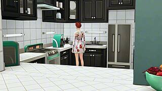 mature woman helps stepson with sex in his room