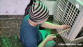 Sexy Indian wife gets a rough deepthroat and doggy