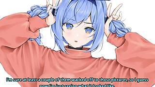 minah blackmails you into hentai jerk-off instructions